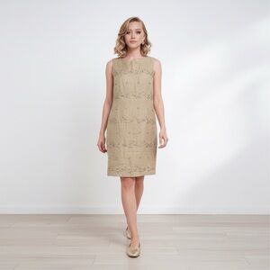 John‎ Roberts Embroidered Linen Dress